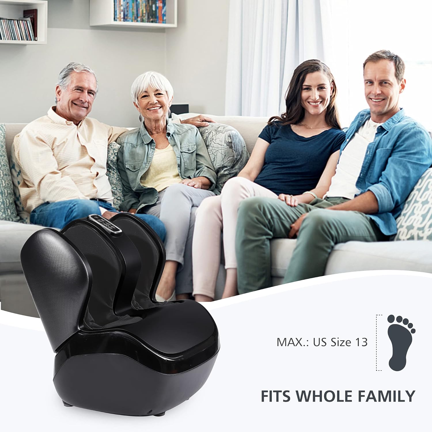 Shiatsu Foot Massager with Heat, Foot Calf Massage Machine O36740