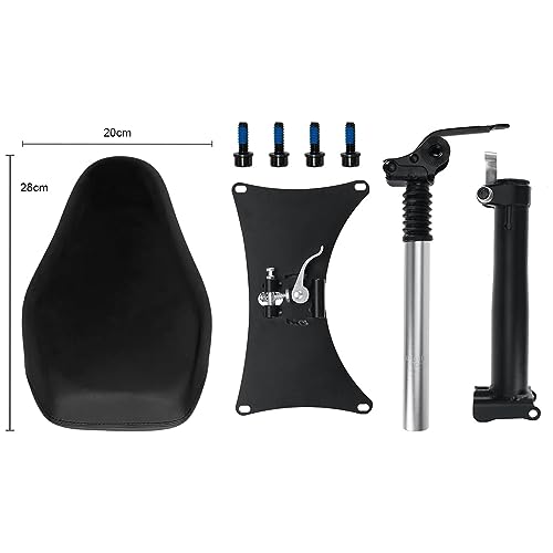 Electric Scooter Seat Height Adjustable Leather Saddle Foldable Removable I971