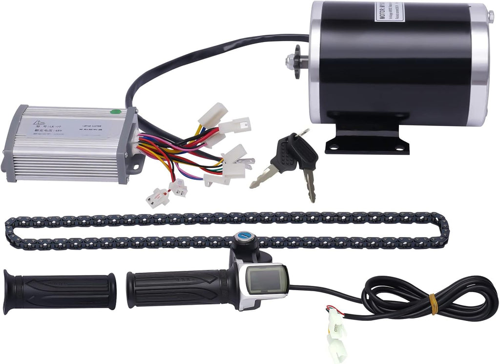 48V 1000W Brush Electric Bicycle Conversion Kit with Controller 3 Speed Gears H9037