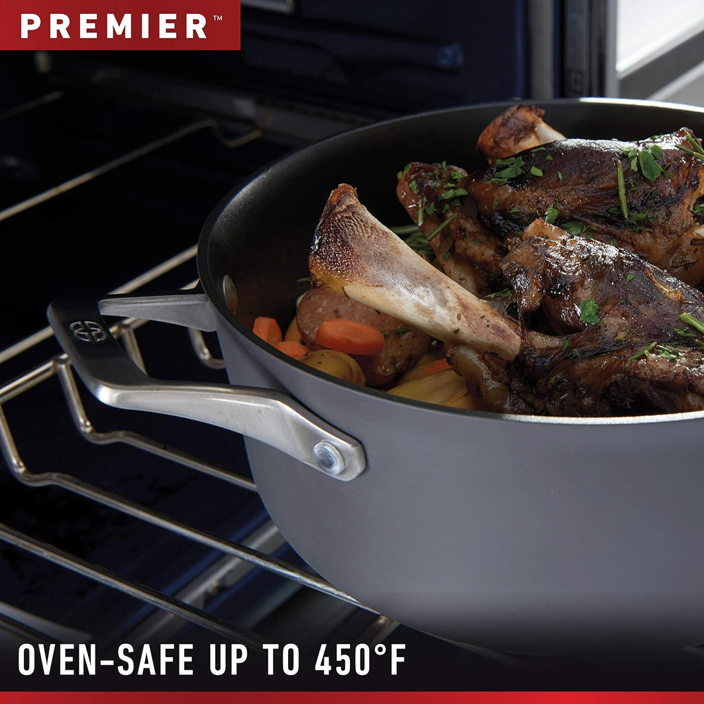 Black Hard-Anodized Nonstick 8.5-Quart Dutch Oven with Cover X272431
