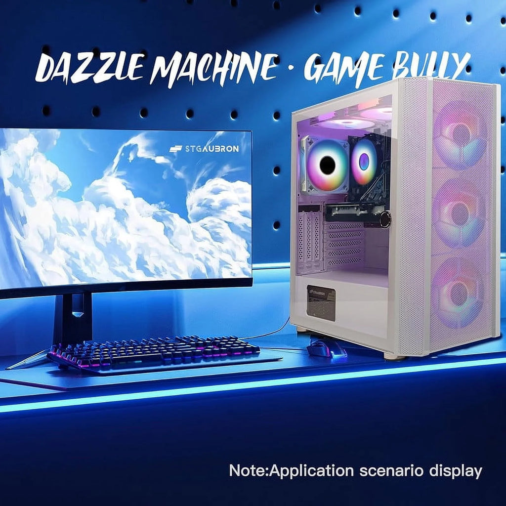 Gaming Desktop PC, Intel Core i7 3.4G up to 3.9G, 16G RAM, 1T SSD, Radeon RX 5600 XT 6G GDDR6, 600M WiFi, BT 5.0, RGB Fan x 6, W10H64 G47005