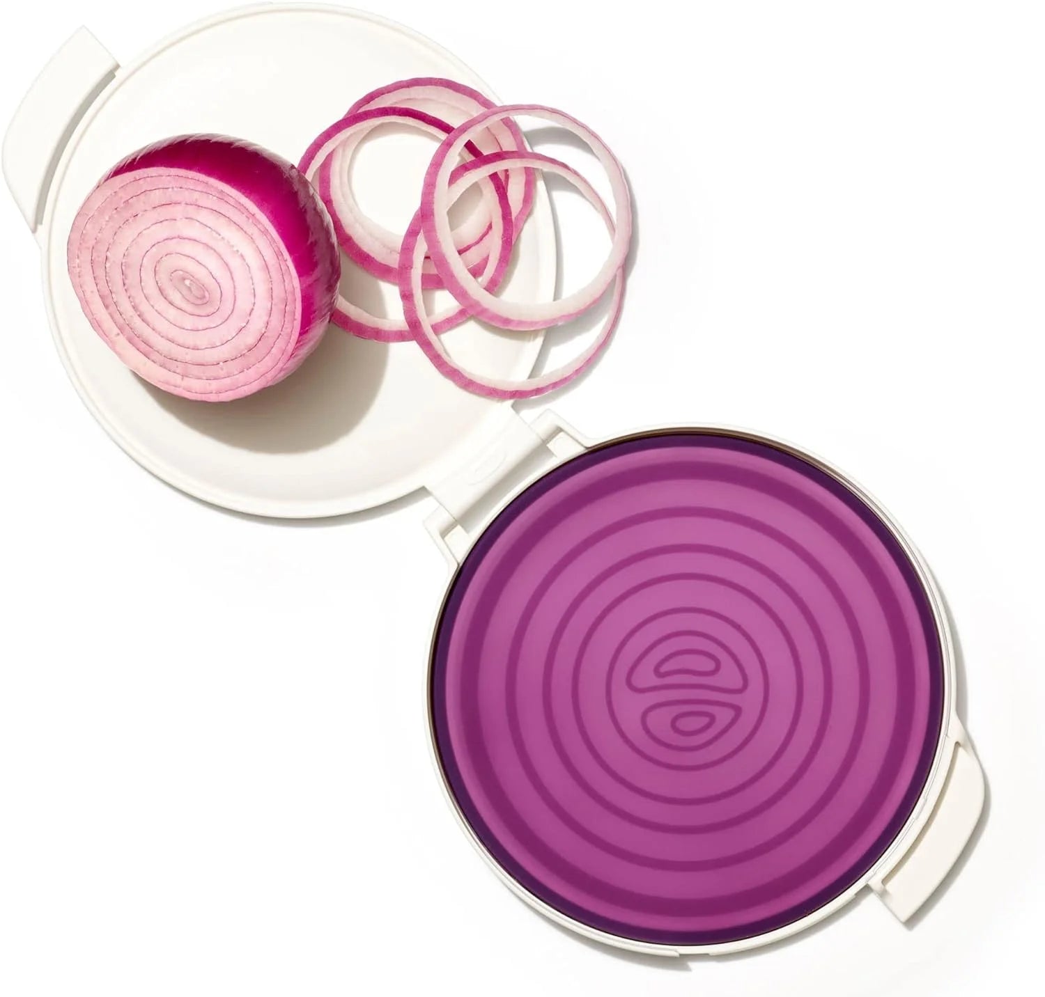 White Reusable Silicone Onion Saver J736