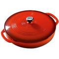 Red Enameled Cast Iron Covered Casserole W694908