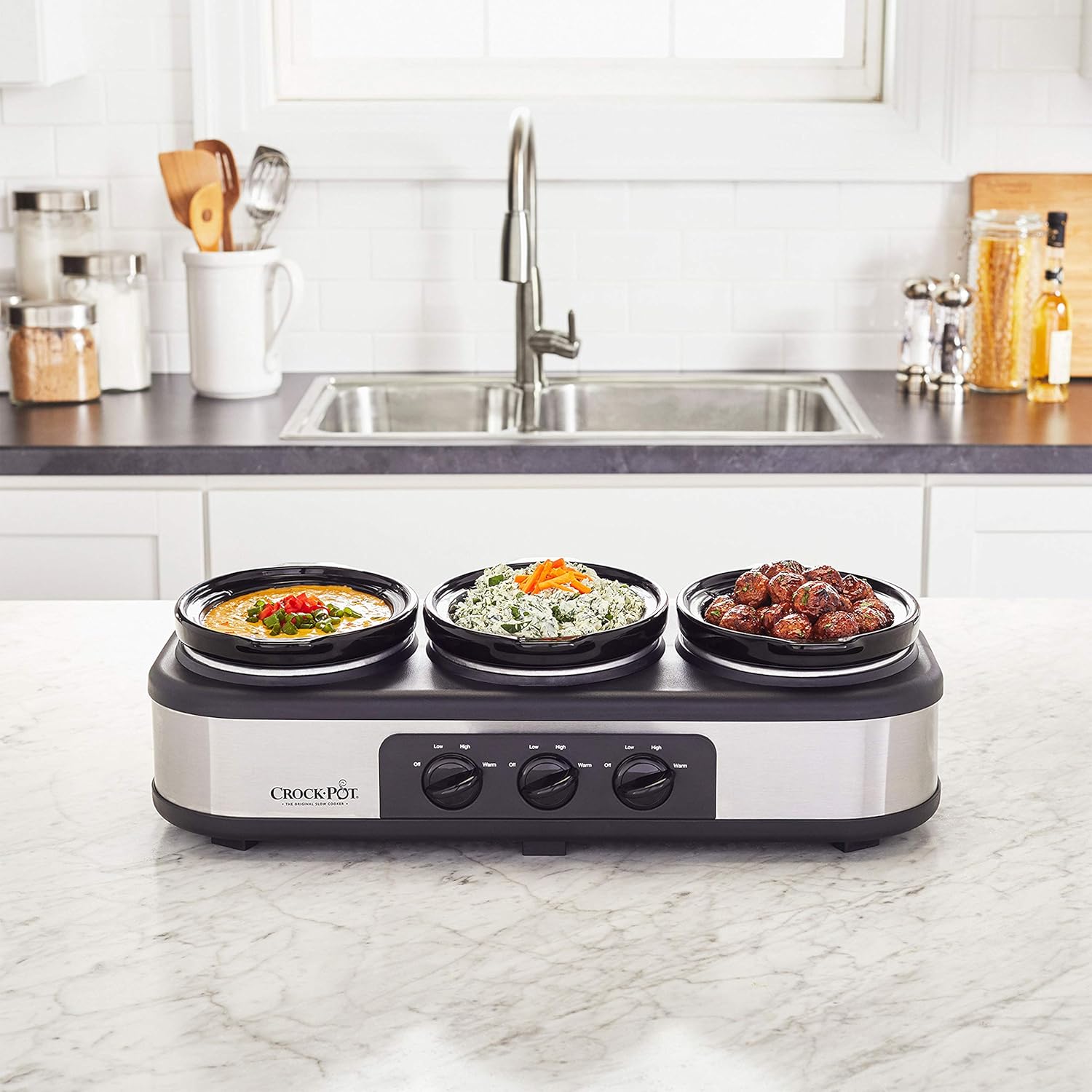 Stainless Steel Slow Cooker & Food Warmer V720500