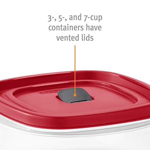 7-Cup Food Storage Container, Racer Red (Pack of 2) R78921