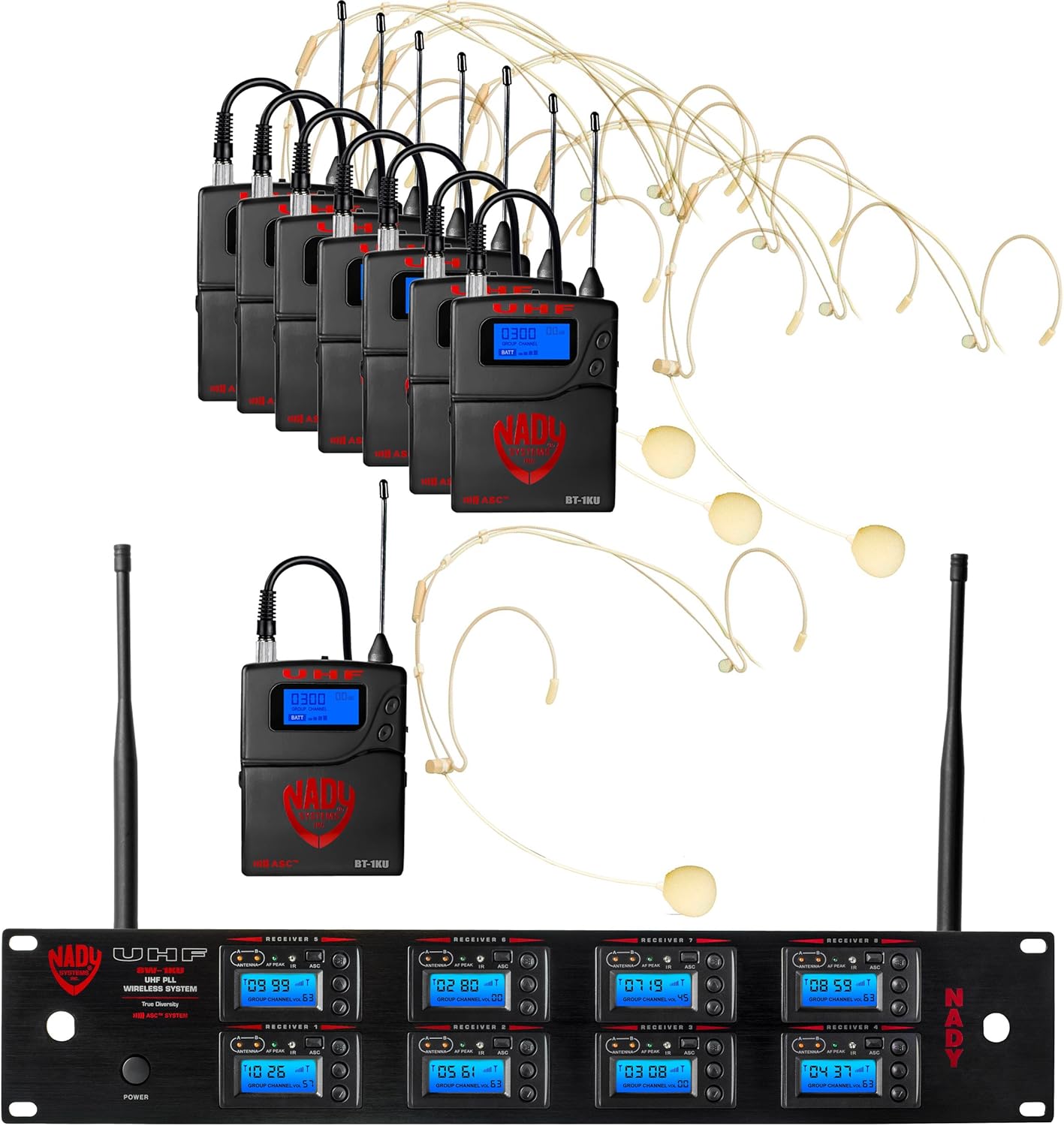 Dual True Diversity UHF Wireless System with 2 Lapel Microphones Z5135