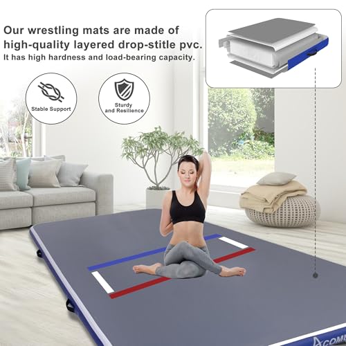 Gray Inflatable Wrestling Mat 10FT/5FT U62830