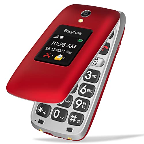 4G Flip Cell Phone with Big Button, SOS Emergency Button, SIM Card Included and Charging Dock L22674