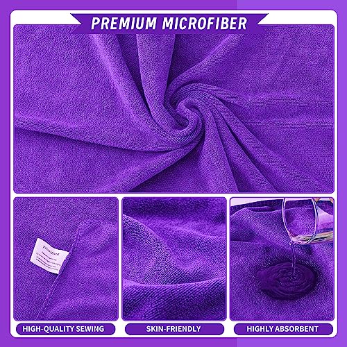 12 Pack Grey Microfiber Salon Towel 29.53 x 13.78 inch E6297