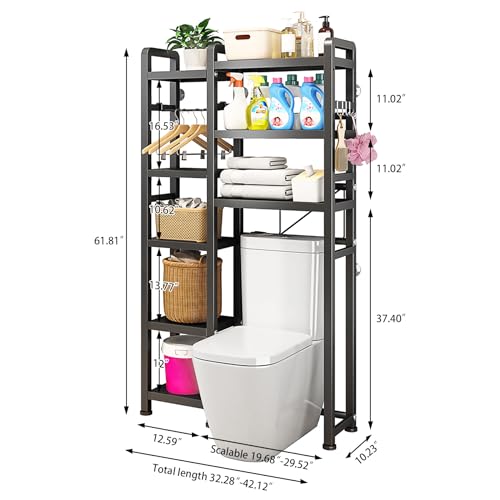 Over The Toilet Storage Cabinet with Toilet Paper Holder Stand O73172