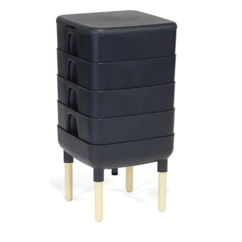 Grey 4-Tray Worm Vermicomposter Bin B299059