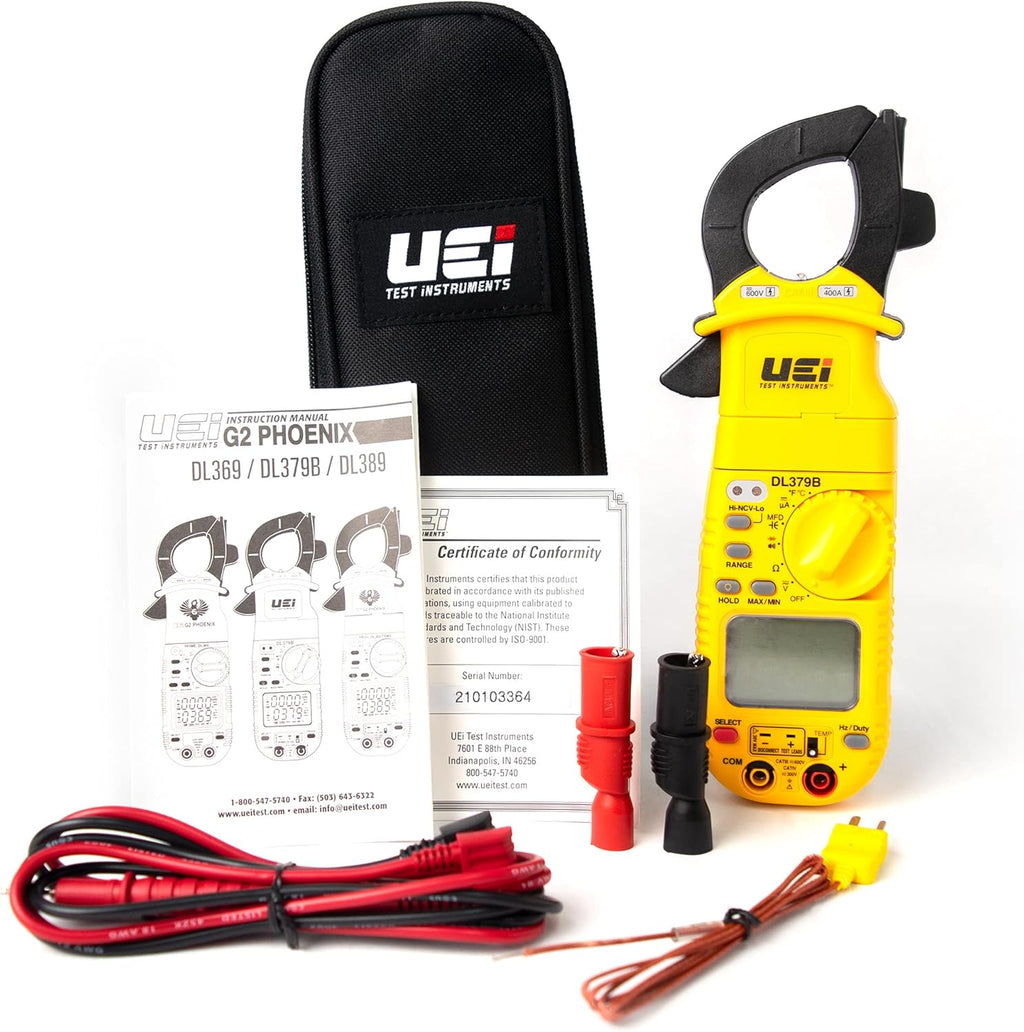 Digital Clamp Meter Auto Ranging, AC Amps AC/DC Volts Temperature Capacitance Frequency Diodes Duty Cycle Continuity Resistance NCV D36313