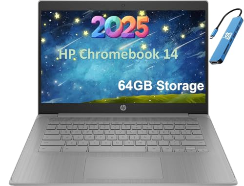 14" HD Intel Celeron N4120 4GB RAM 64GB SSD Chrome OS Laptop A63591