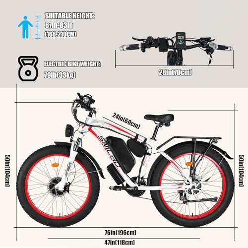 2000W Dual Motor 48V 22Ah Fat Tire Electric Bike Z3239