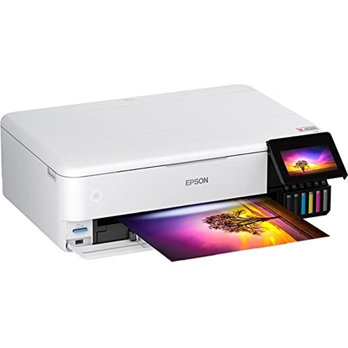 White Wireless Wide-Format All-in-One Printer with Scanner, Copier, Touchscreen E557964