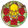 Gothic Skull Stained Glass Window I31577
