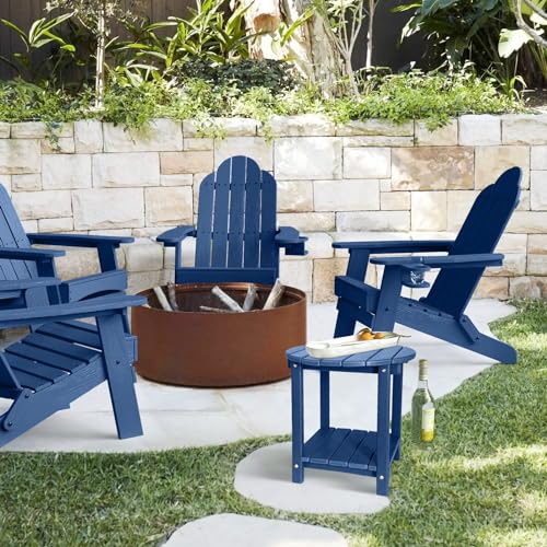 Teak HDPE 2-Tier Outdoor Side Table R7864