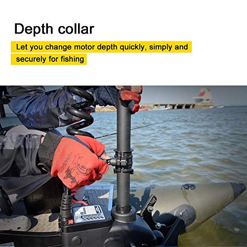 Black 48inch Bow Mount Trolling Motor with Remote Control D9748