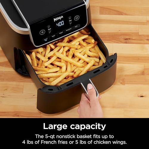 Grey 5 QT Air Fryer with Nonstick Basket X7048