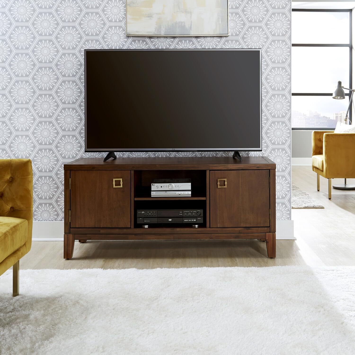 Brown Wood Entertainment Center K2060