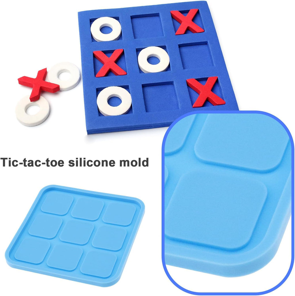 5Pcs Blue Silicone Moulds for Board Game U616