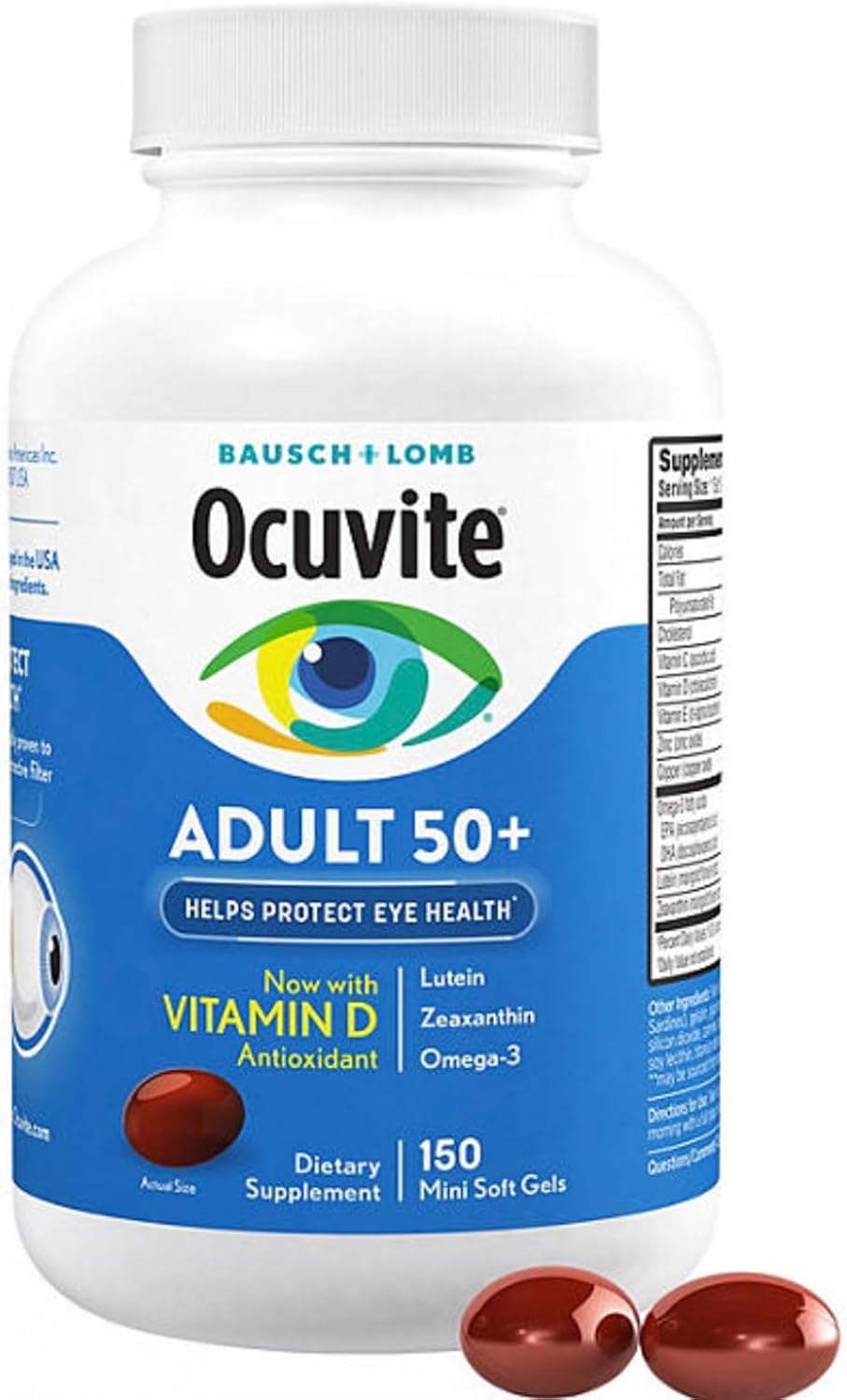 2 Bottles, 150 Softgels Each Eye Vitamin Y5583