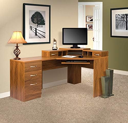 Large Autumn Oak Corner Desk O38436