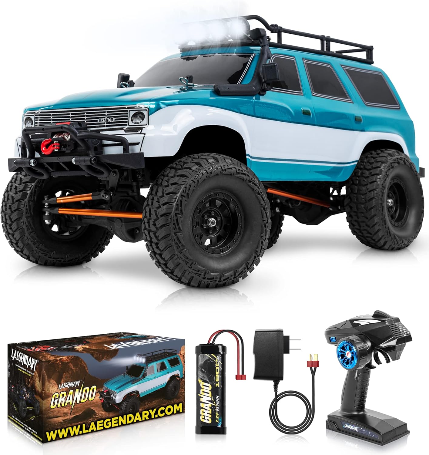 1:8 Scale Army Green 4x4 Offroad Remote Control Truck D10400