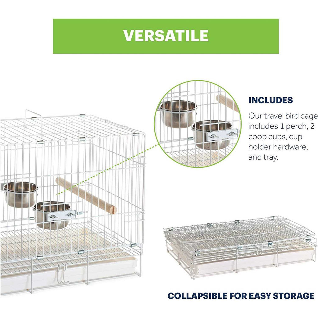 White Travel Bird Cage E7631