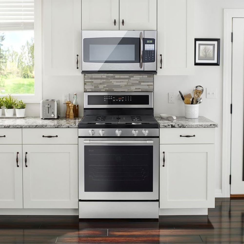 1.6 Cu.Ft. Over the Range Microwave 30 Inch with Vent, Smudge-Proof Stainless Steel Y191