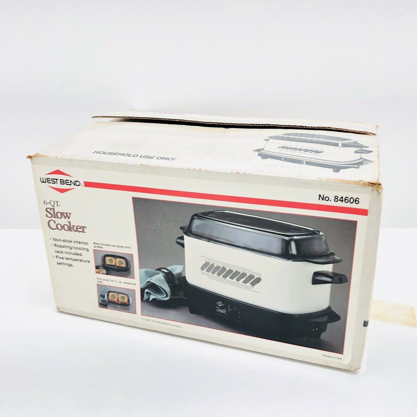 6 Quart Slow Cooker with Dome Lid O89755