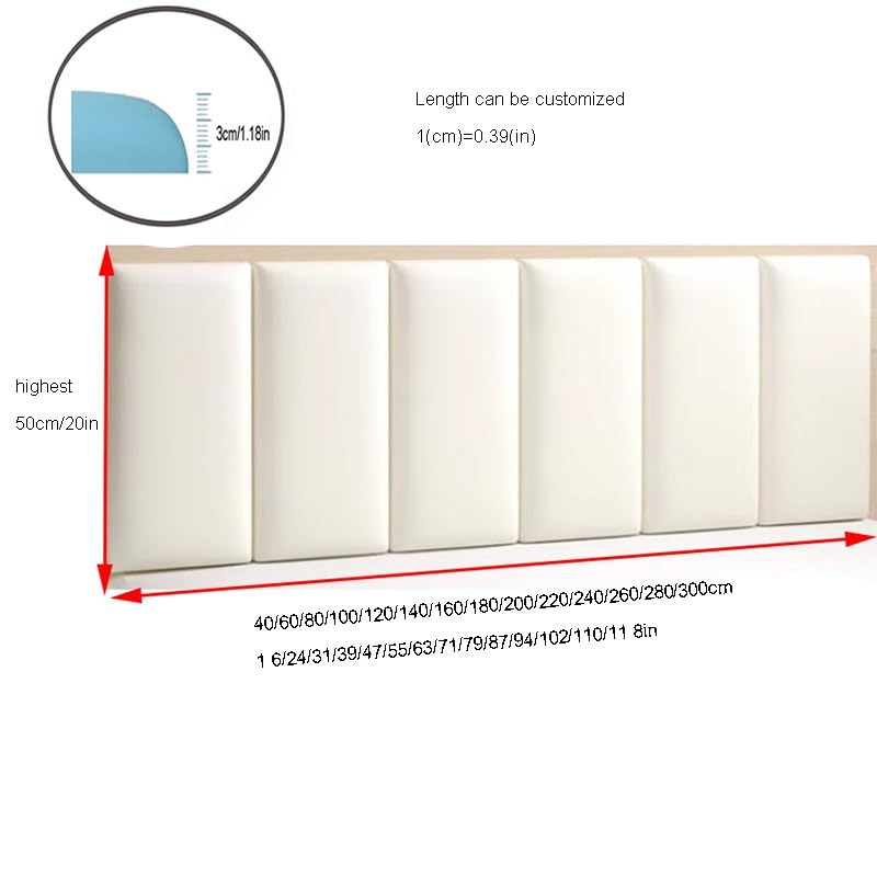 3D Anti-Collision Wall Mounted Bed Wall Padding W280497
