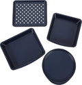 Navy Blue Non-Stick 4-Piece Toaster Oven Baking Set R31749