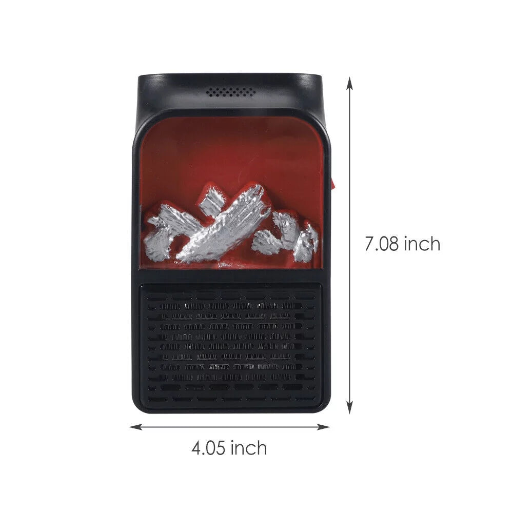 Compact Plug-in Wall Outlet Heater with Timer and Remote Control I9561