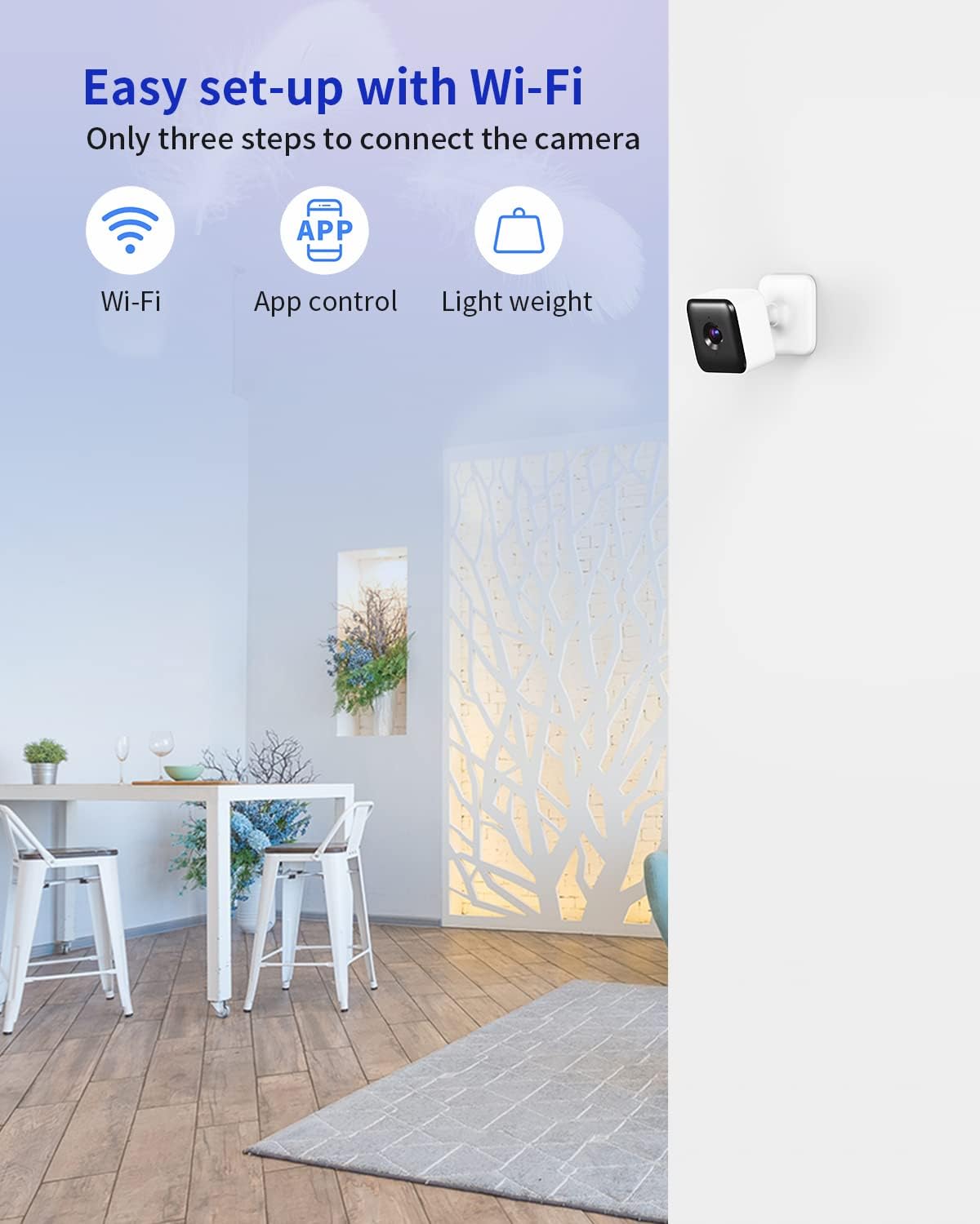 2 Pack 1080P FHD Wi-Fi Smart Home Security Camera with Night Vision Y463