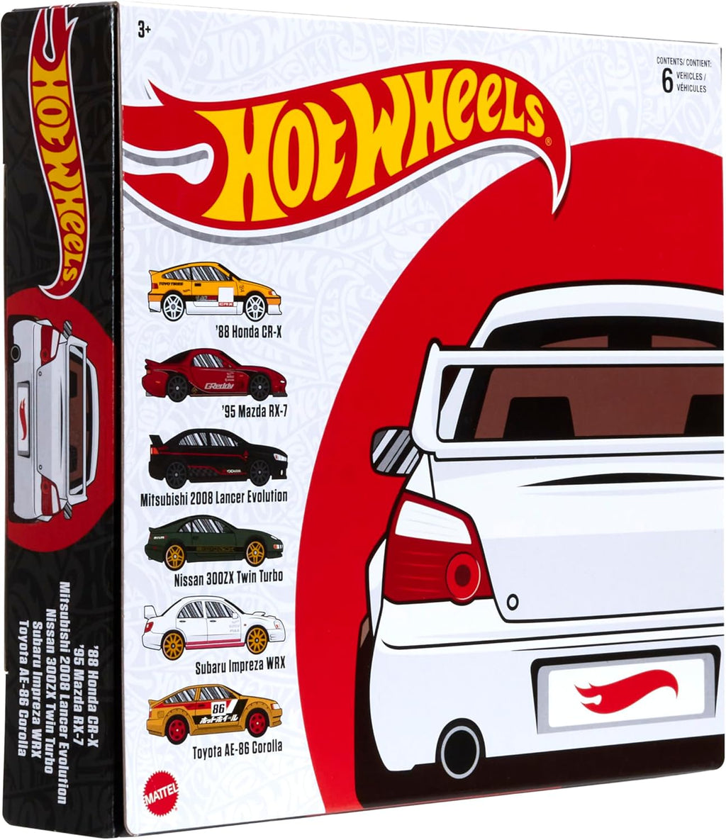 Multipacks of 6 Toy Cars, 1:64 Scale B3792