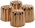 Copper Canelé Pastry Molds 4-Pack 2-Inch U1713