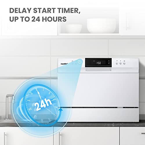 Black Countertop Portable Dishwasher, 6 Place Settings P735366