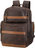Men's Vintage Leather Backpack 15.6 Laptop Bag Large Capacity G509