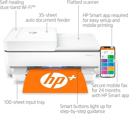 White All-in-One Wireless Color Inkjet Printer, Print Copy Scan G776108