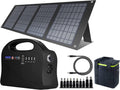 Portable Power Station 120Wh, 100W Solar Generator, 40W Solar Panel, Carrying Case Z82262