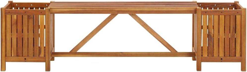 Planter Bench with Raised Plant Box D454031
