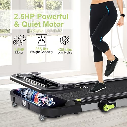 Under Desk Treadmill with Remote Control Y7208