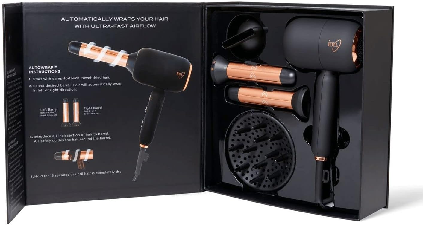 4-in-1 Hair Dryer & Curler M3244