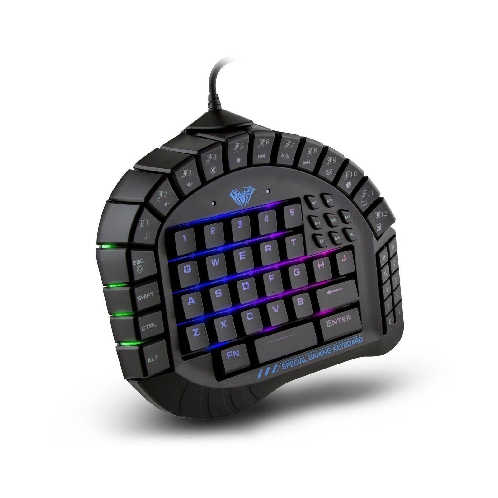 One-Hand Gaming Keyboard Mechanical RGB Backlight D4703