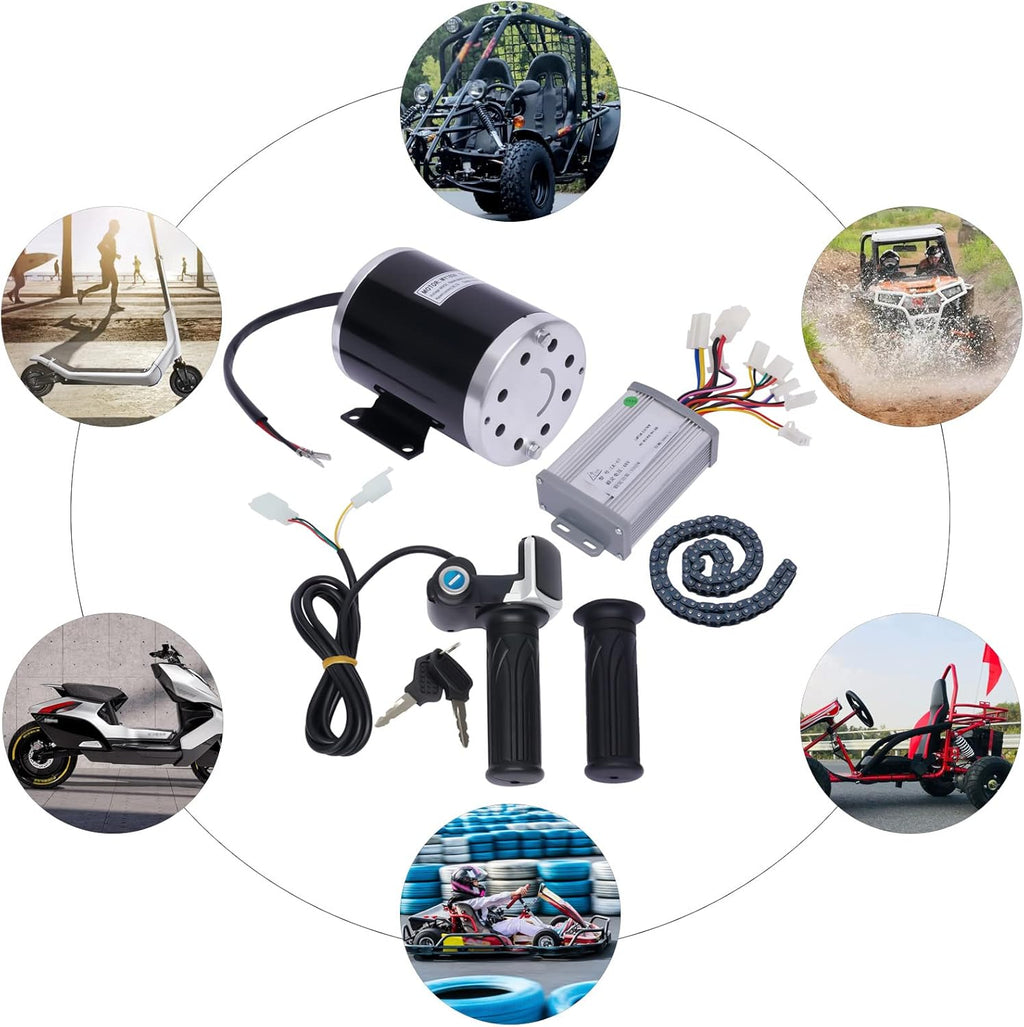 48V 1000W Brush Electric Bicycle Conversion Kit with Controller 3 Speed Gears H9037