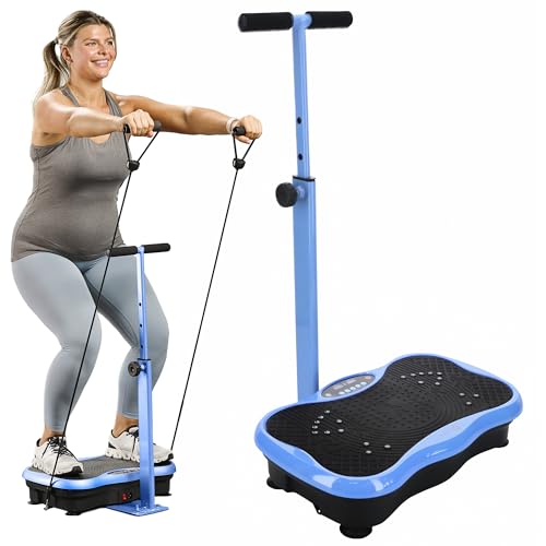 Vibration Plate Exercise Machine with Handlebars R8469