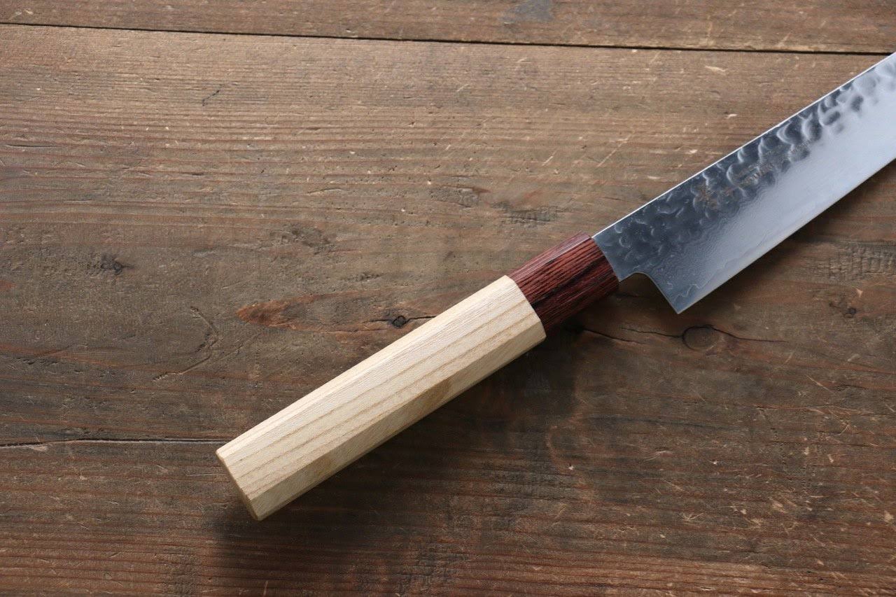 VG10 33 Layer Damascus Sujihiki Japanese Knife 240mm Keyaki Handle Q86419