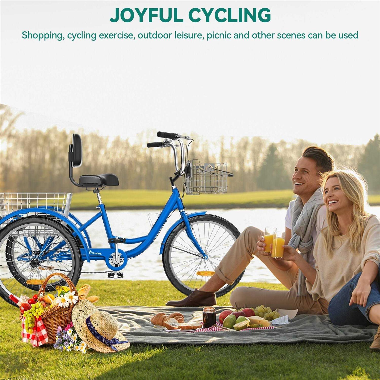 26 Adult Tricycle 3 Wheel Bike Y38873