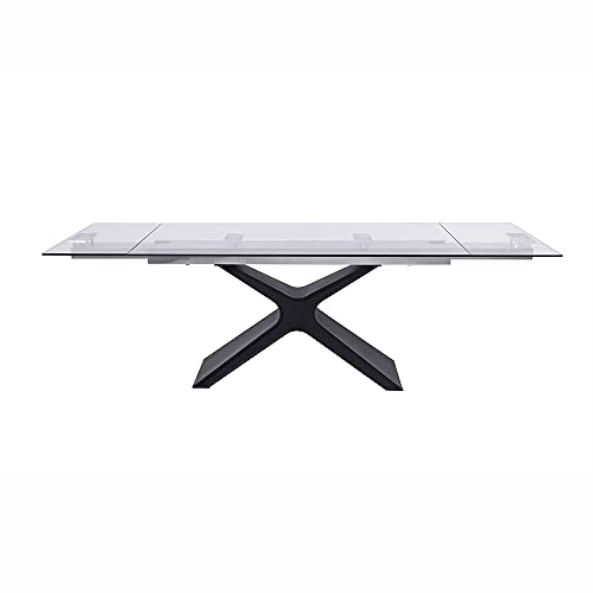 Tempered Clear Glass Extendable Dining Table I64502